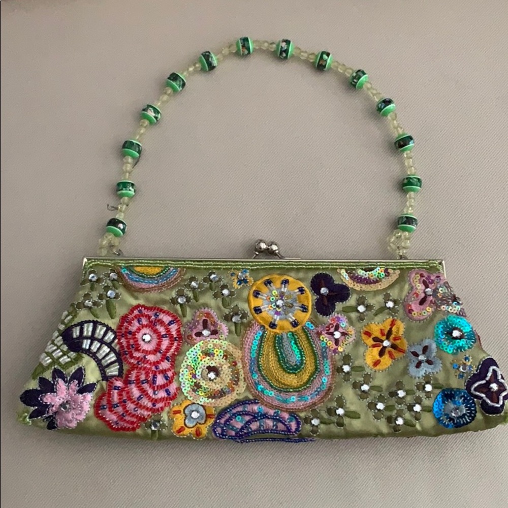 Beaded vintage clutch!